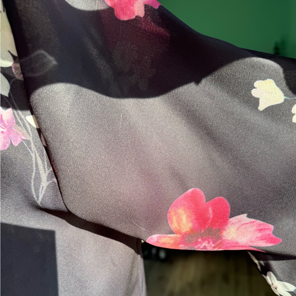 Womens Kimono Cardigan Floral Print Chiffon Beach Cover Ups
Lace Trim Top - Picture 6 of 10